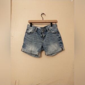 Gap 1969 Sexy Boy Shorts Denim Blue Jeans  Women's Size 26